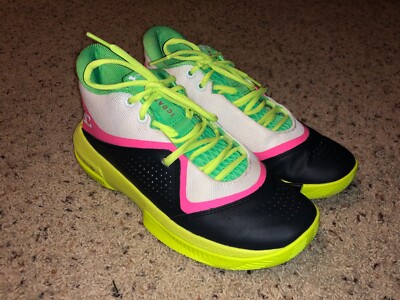 Steph Curry Under Armour ICDATSC30 3ZER0 IV Neon Basketball Shoes