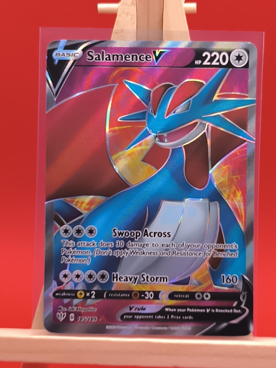 Salamence V 185/189 Darkness Ablaze Ultra Rare Full Art Pokemon