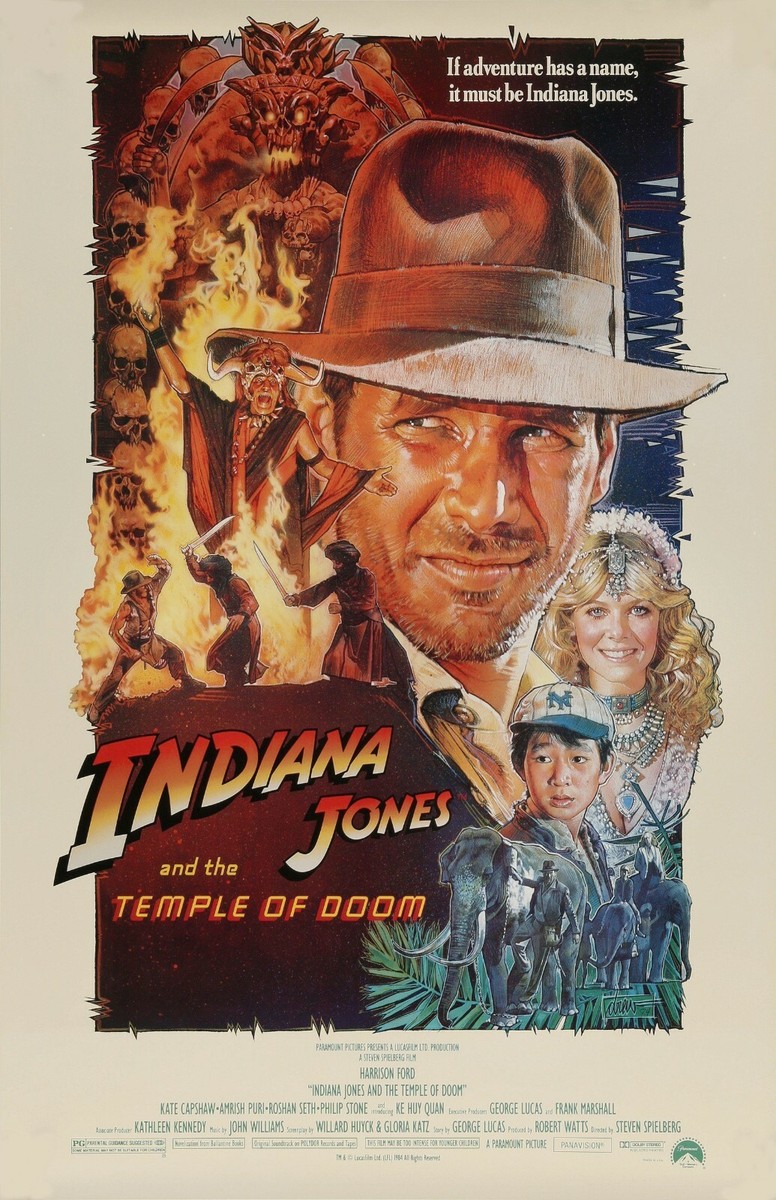 Indiana Jones and the Temple Of Doom movie poster (a) : 11 x 17