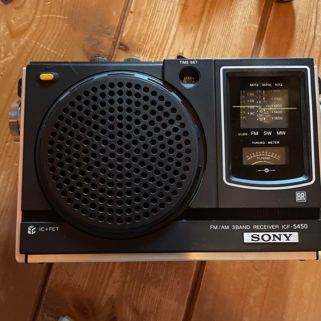 Sony ICF-5450 Vintage used FM/AM radio 3BAND Receive Confirmed