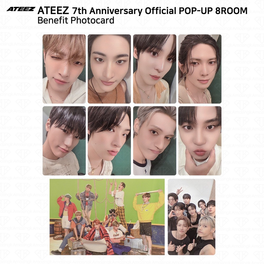 ATEEZ 7th Anniversary Official POP-UP 8ROOM Benefit Photocard