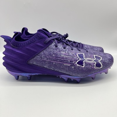 Under Armour Blur Smoke 2 MC Suede Football Cleats Mens 12 Purple