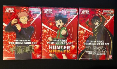 Union Arena Premium Card Set Jujutsu Kaisen Code Geass Hunter x
