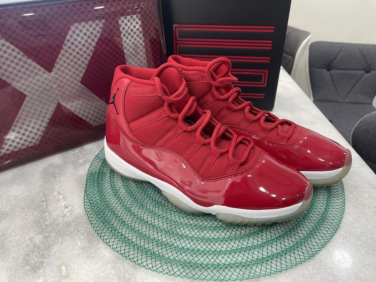 Nike Air Jordan 11 Retro Win Like '96 Men's Size 11 Red Sneakers