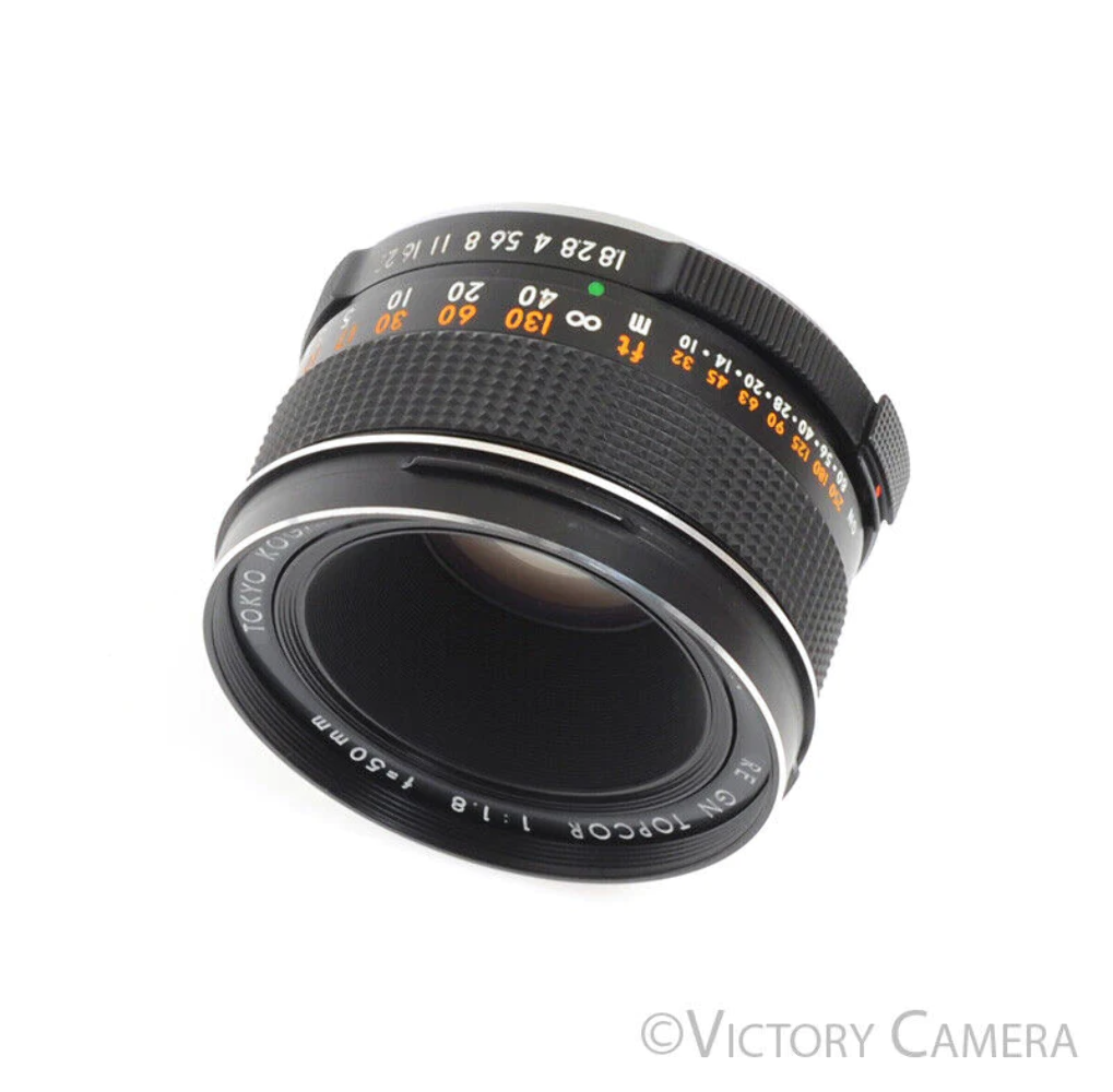 Topcon Topcor 50mm f1.8 RE GN Standard Prime Lens for Super DM
