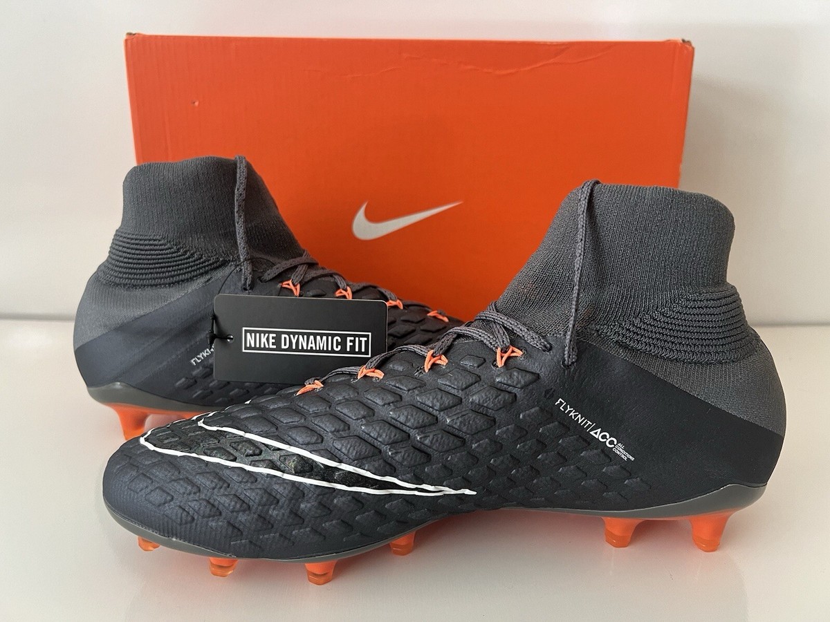 Nike Hypervenom Phantom 3 Elite DF FG 'Grey Orange' AH7270-081 Sz