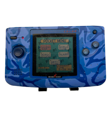 Neo Geo Pocket Color SNK Camouflage Blue Console Only Tested No