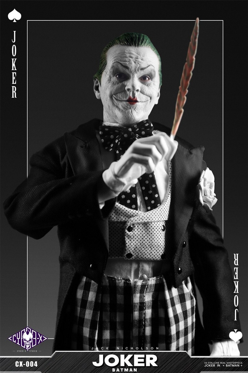 CYBER-X studio cx004 1/6 Black Suit Joker 1989 Jack Nicholson