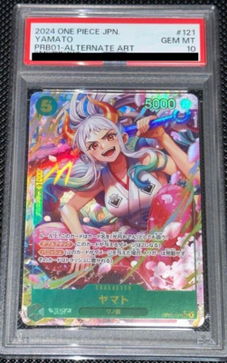 PSA 10 Yamato OP01-121 SEC PRB-01 Alt Art One Piece Card Japanese