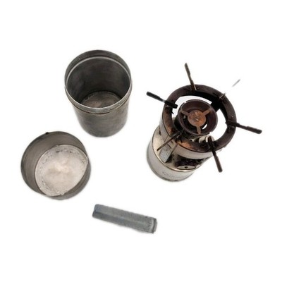 Vintage COLEMAN STOVE No. 530 GI WW2 Pocket stove A46 Chrome w