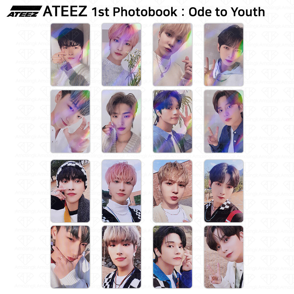 ATEEZ 1st Photobook Ode To Youth Photocard /w Benefit Hologram
