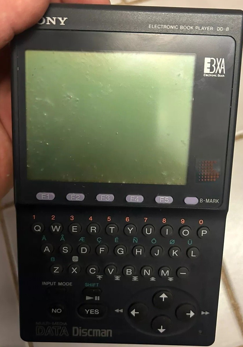 SONY DD-8 Data Discman Vintage MultiMedia Electronic Book Player