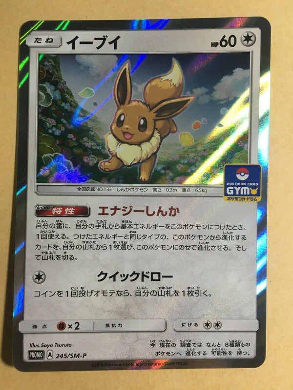 Eevee Pokemon 2018 Holo Gym Promo Japanese 245/SM-P NM | eBay