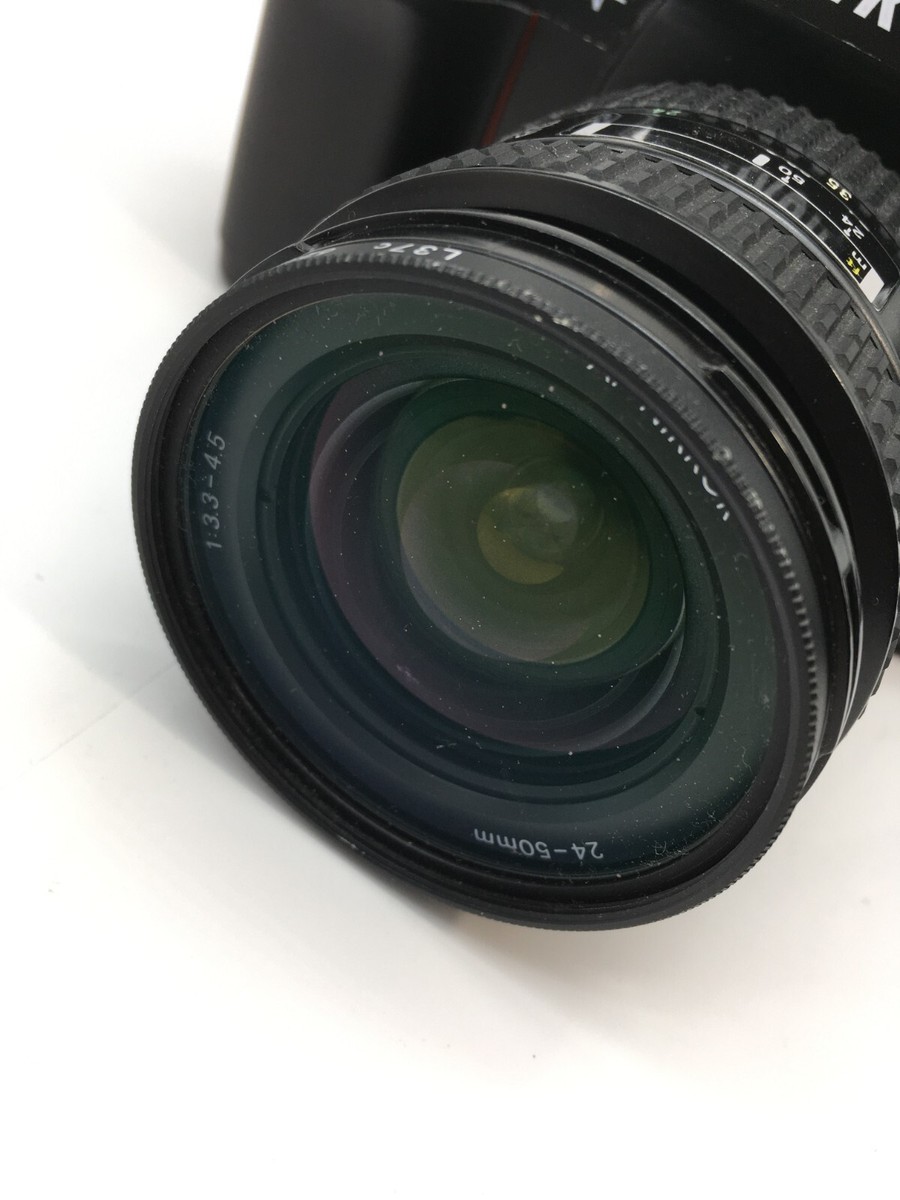 Nikon F-801 Film SLR Camera AF Nikkor 24-50mm 70-210mm Lens