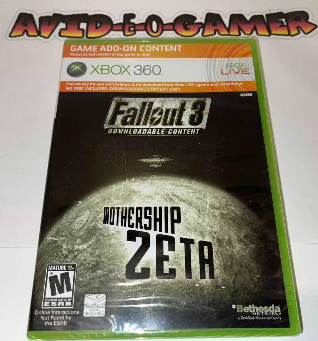 Fallout 3 Mothership Zeta GAME Add-on DLC Downloadable Content