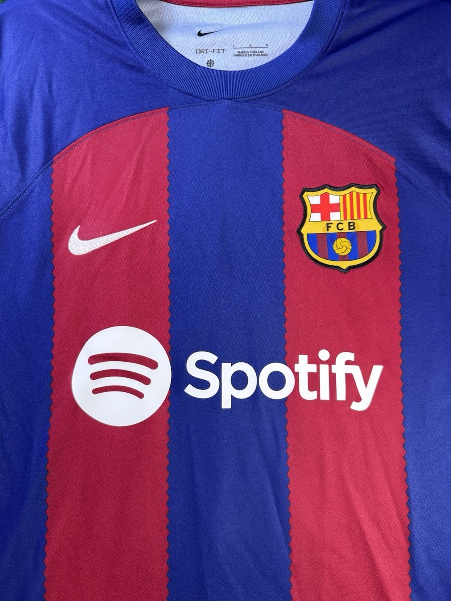 Nike 23/24 FC Barcelona Ronaldinho Home Jersey Men's Size Large