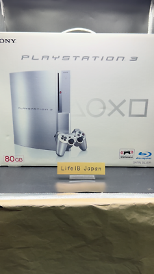 SONY PlayStation 3 PS3 Satin Silver 80GB CECHL00 Console with Box