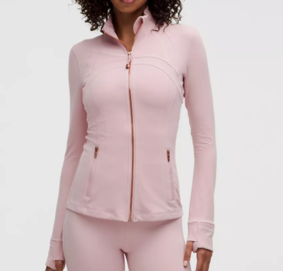 LULULEMON DEFINE JACKET NULU~PINK HAZE~ROSE GOLD ZIPPER~0-2 4 6 8