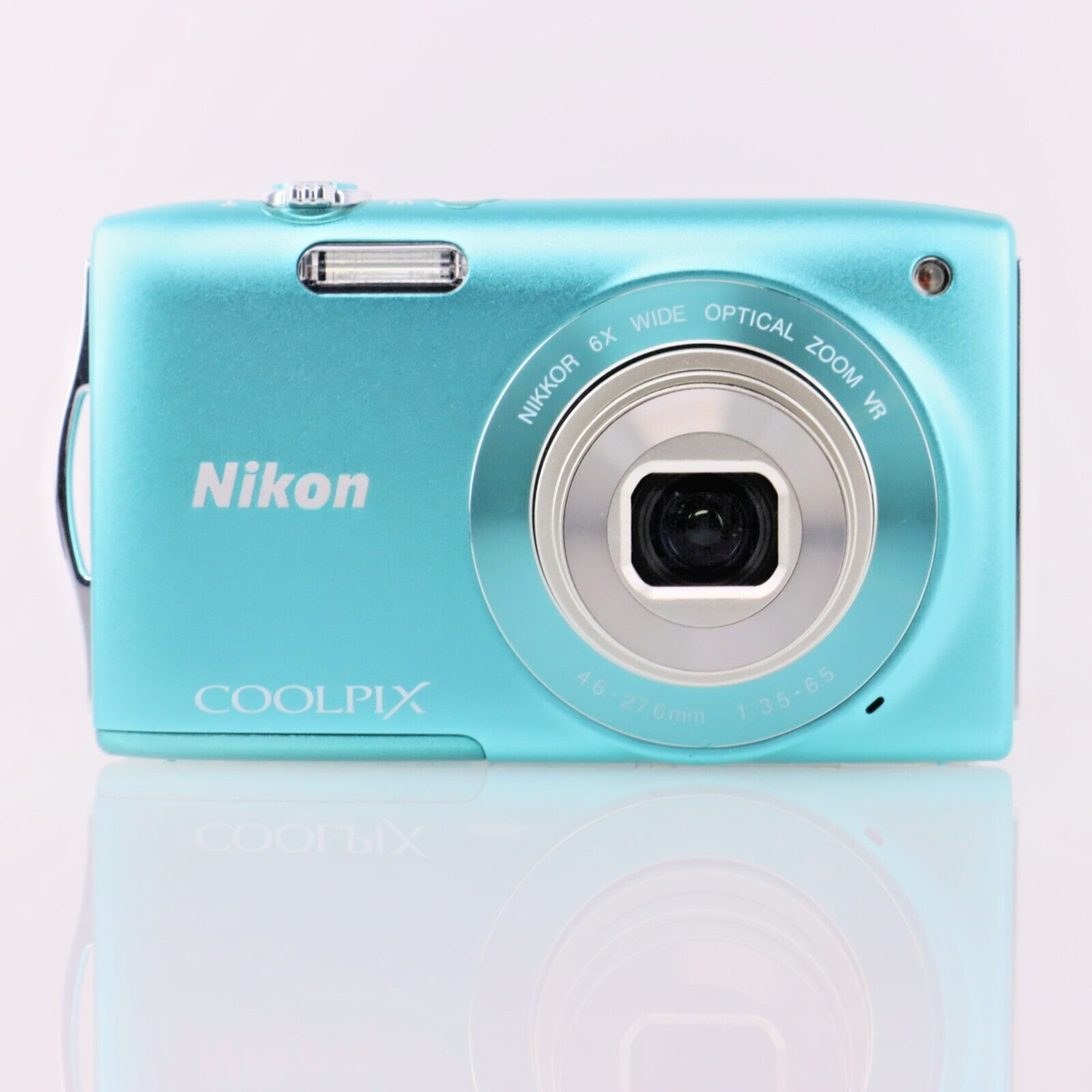 Nikon Coolpix S3300 Digital Camera Mint Green 6x zoom Lens Japan