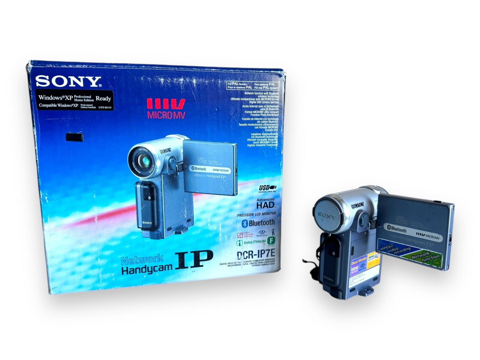 Sony Handycam DCR-IP7E Camcorder PAL MicroMV Retro Video Camera