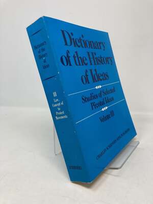 Dictionary of the History of Ideas Vol III by Philip P Wiener