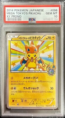 PSA 10 Pokemon Card Mega Tokyo Pikachu 098 / XY-P | eBay