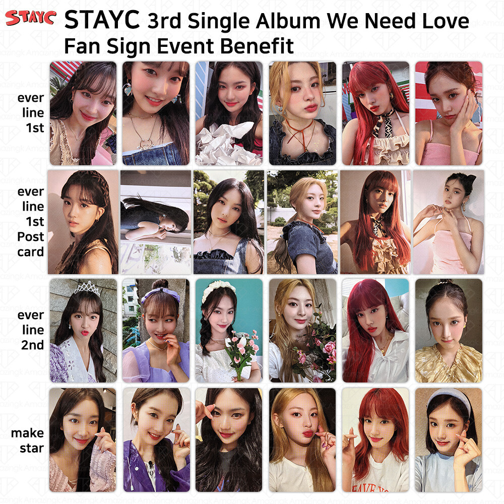StayC 3rd Single Album We Need Love Everline MakeStar Fansign