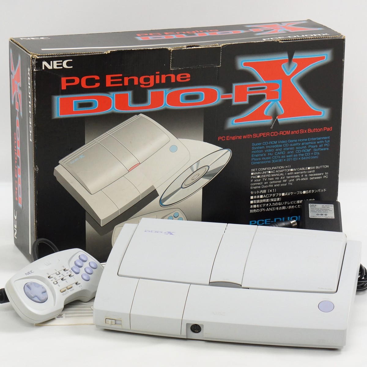PC Engine DUO-RX Console Boxed Tested System 4513974YA JAPAN -NTSC