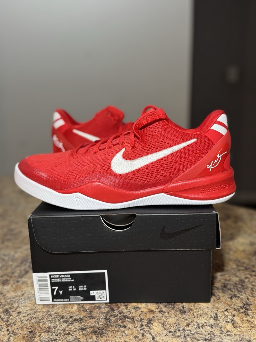Nike Kobe 8 Protro University Red FN0266-601 Size 7Y / 8.5W New