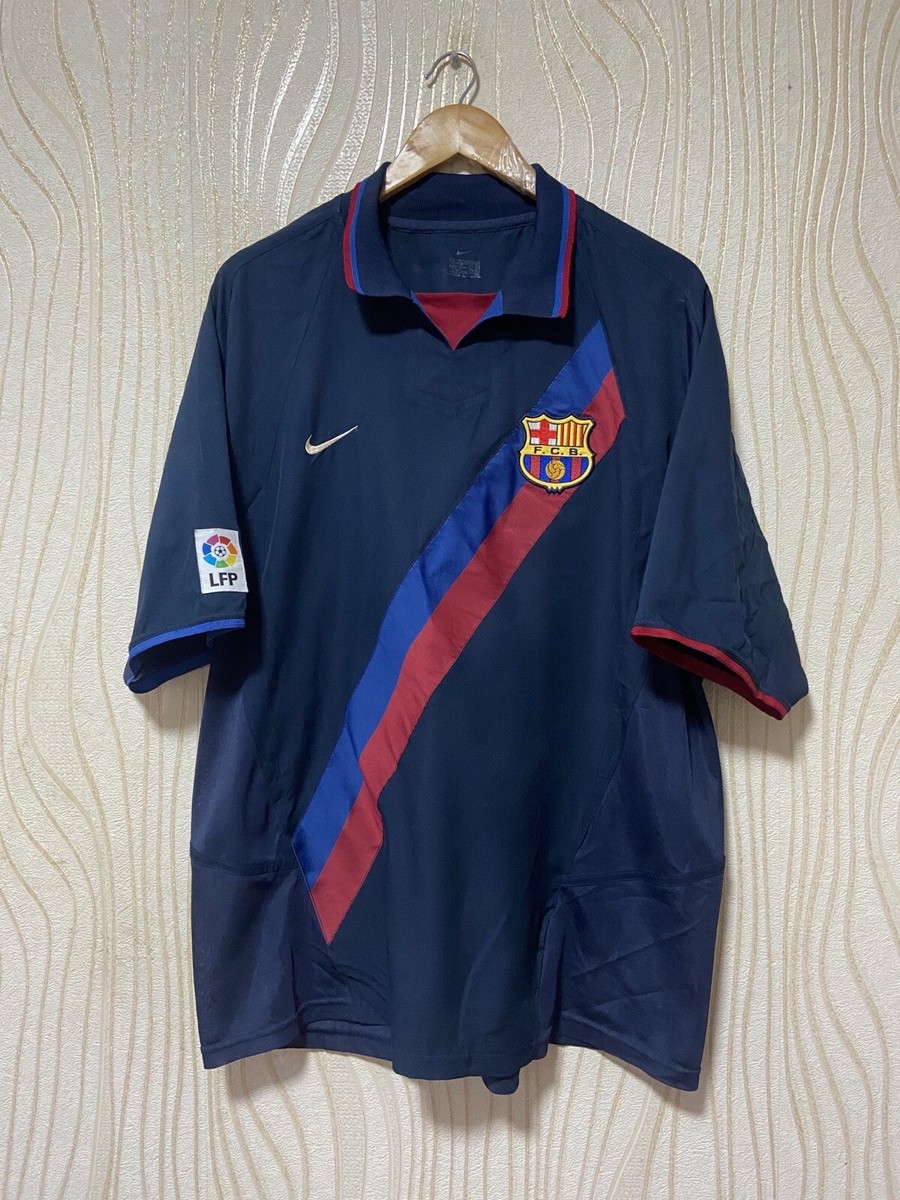 美品 NIKE ナイキ FCバルセロナ ユニフォーム 2002/03 ホーム L