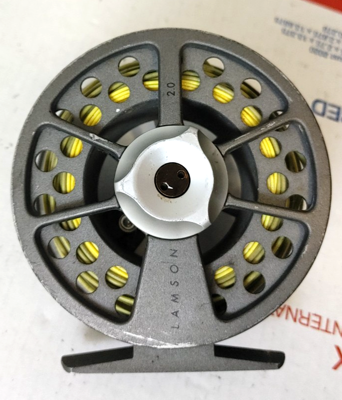 Lamson KONIC 2.0 Fly Fishing Reel with Line Aluminum Silver | eBay