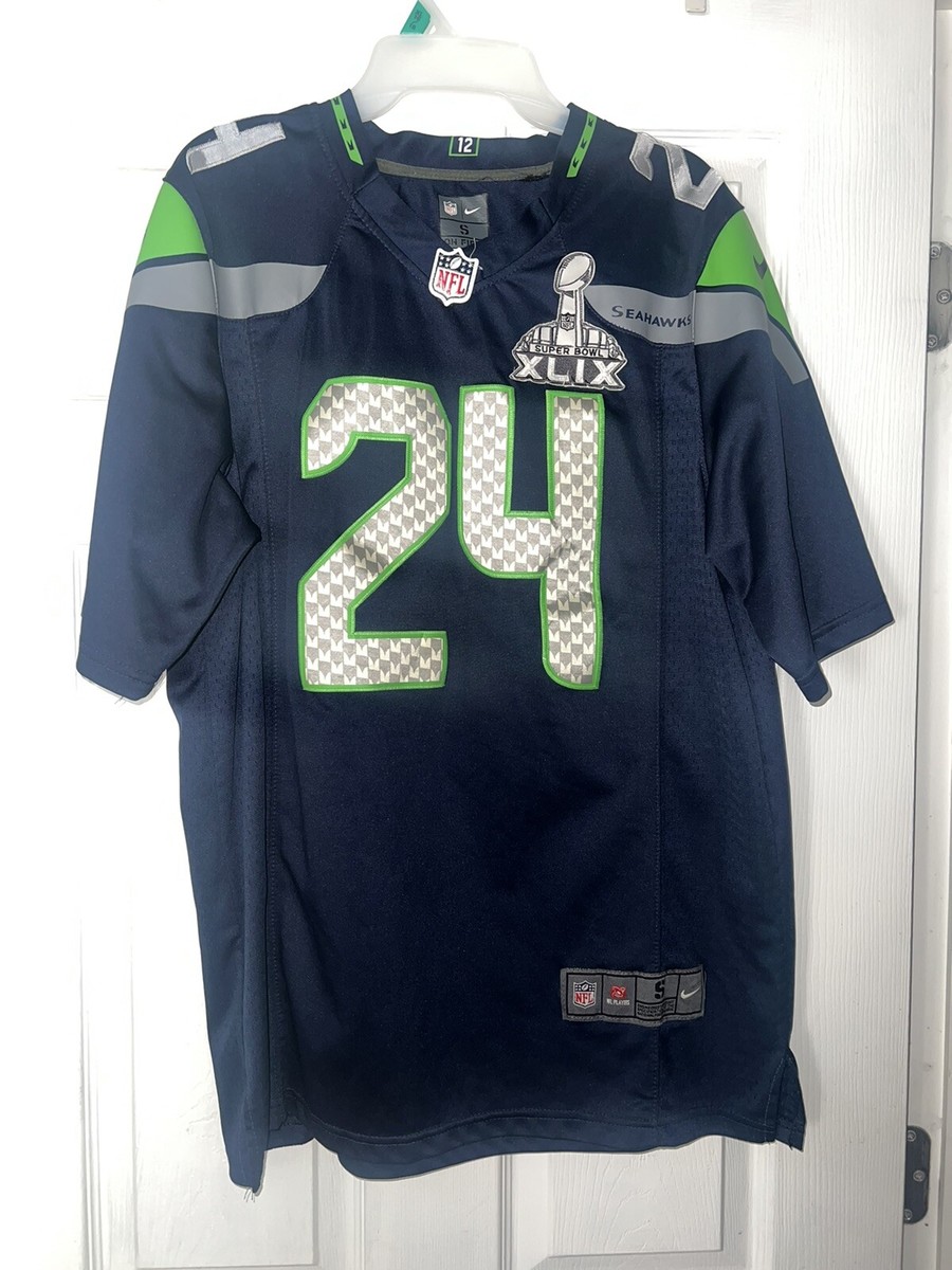 Nike OnField Seattle Seahawks Marshawn Lynch Stitched SuperBowl