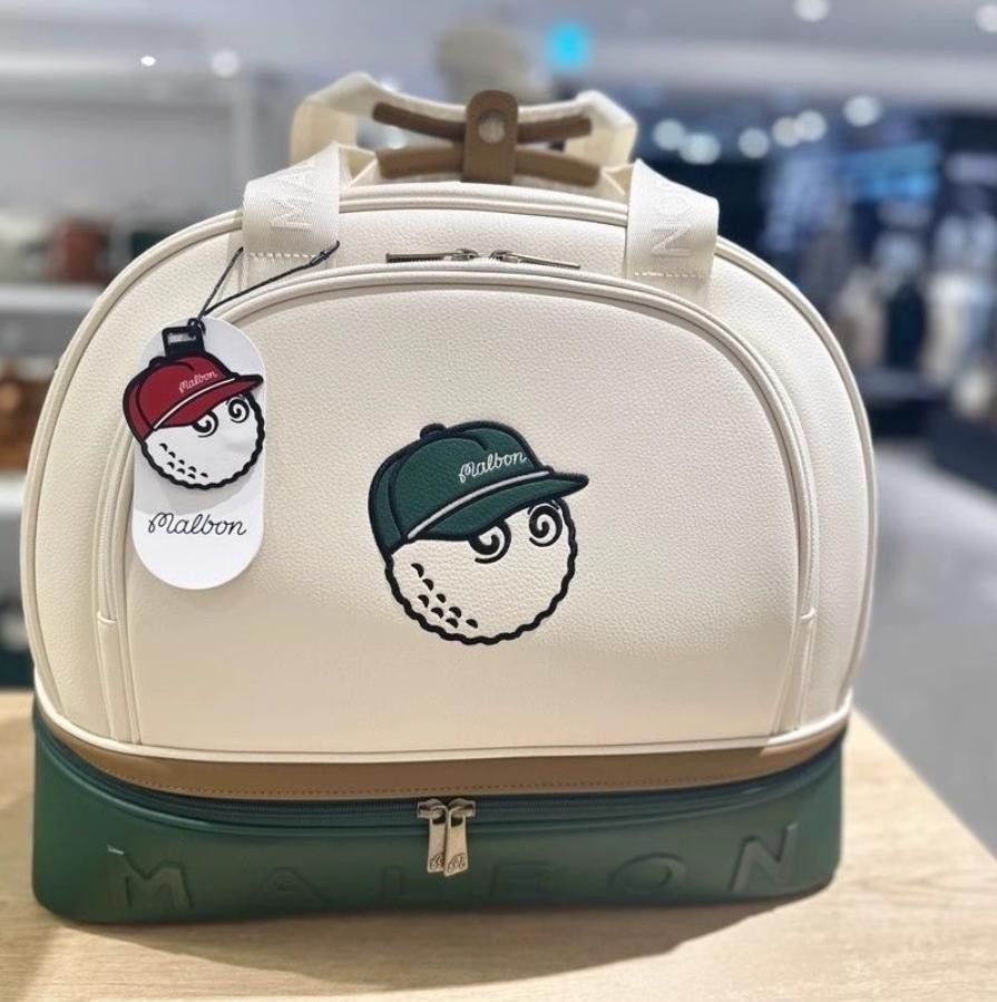 Malbon Golf 2025 New Retro Style 2-Layer Large Capacity Handbag