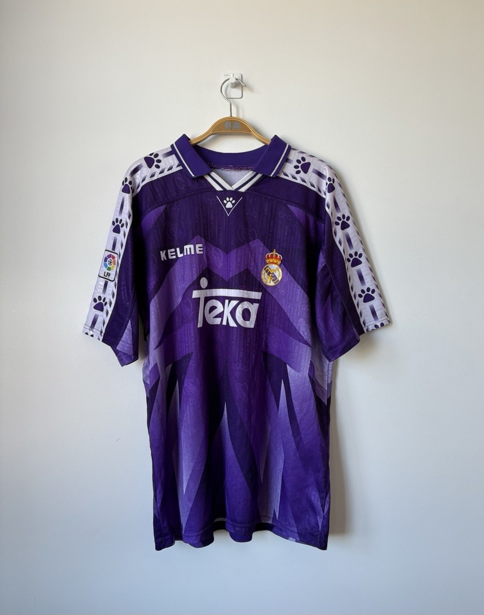 Vintage Kelme Real Madrid 1996/97 Away Jersey Football Soccer Mens
