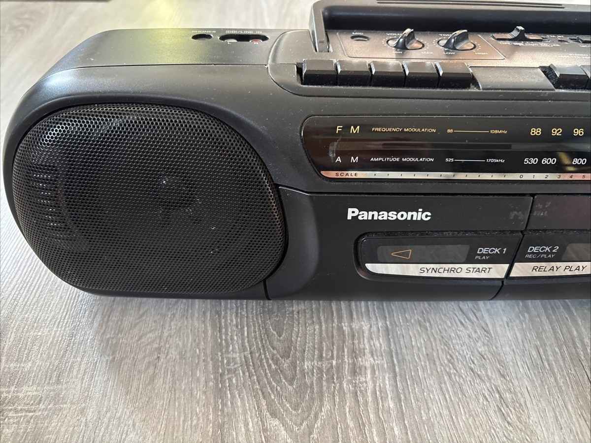 Vintage Panasonic RX-FT530 Radio Double Cassette Tape Deck Fully