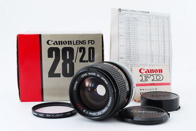 Canon FD 28mm f2 S.S.C SSC Wide Angle MF Lens in BOX [Rare! Top