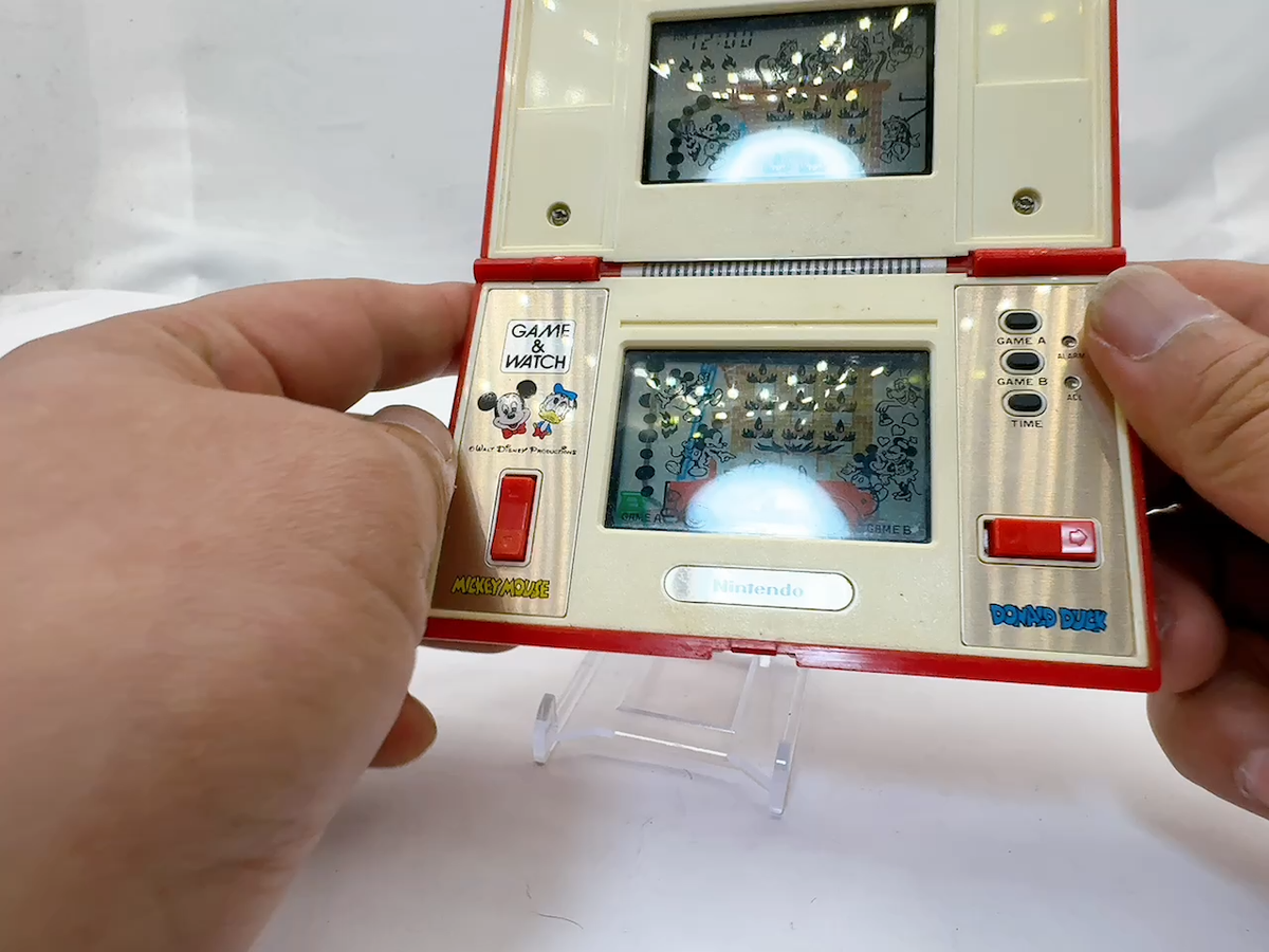 Nintendo Game & Watch Mickey & Donald Multi Screen 1982 Handheld