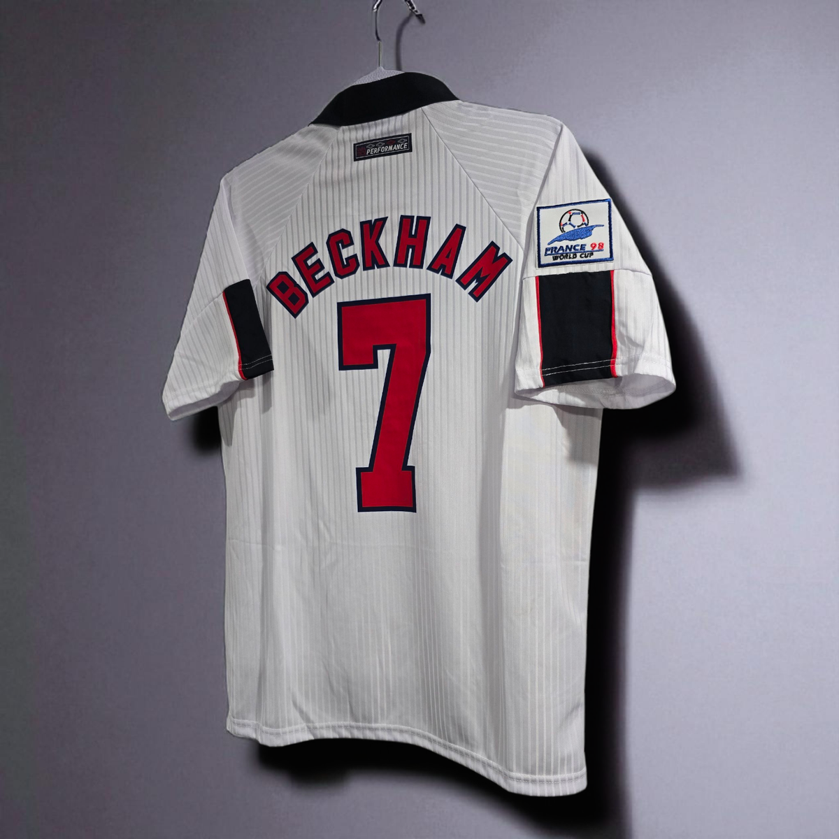 ENGLAND HOME - World Cup 98'' - Football Soccer - BECKHAM#7