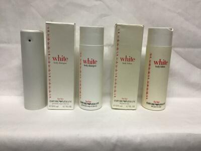 3 EMPORIO ARMANI WHITE HER perfume 3.3oz 100ml +Lotion+Shamp 200ml