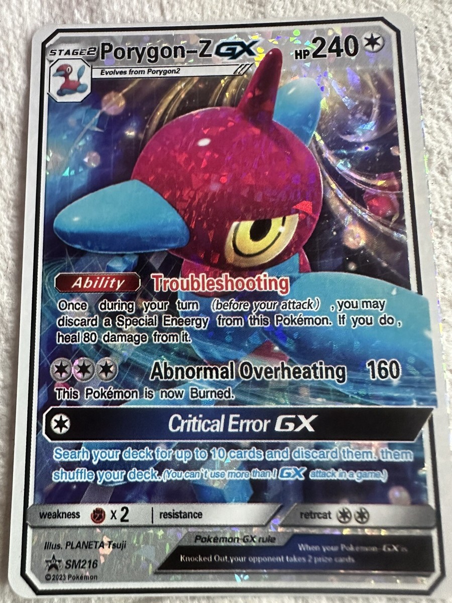 New Porygon-Z Gold Foil Fan Art Card NM | eBay