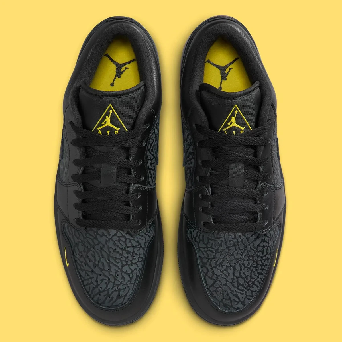 Nike Air Jordan 1 Low SE Shoes Black Anthracite Tour Yellow IM6568