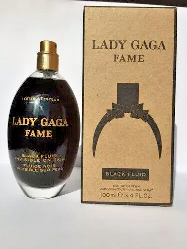 Lady Gaga Fame 100 ml Black Fluid EDP: New tester with cardboard