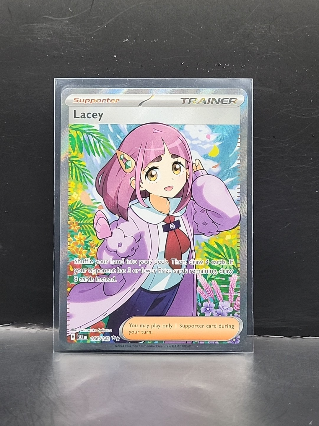 Pokemon Card TCG - Lacey 166/142 Ultra Rare Full Art Trainer