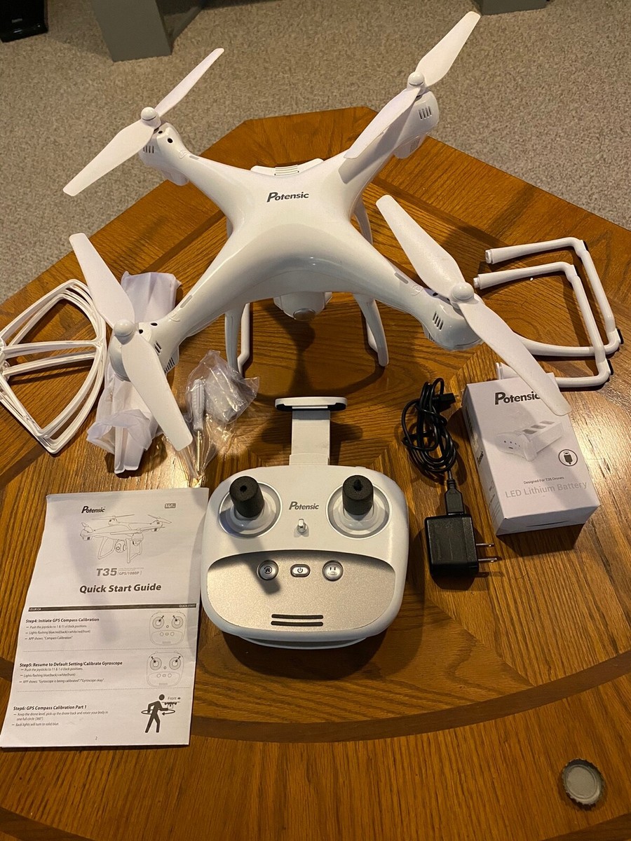 Potensic T25 GPS Drone with 1080P HD Camera - White | eBay