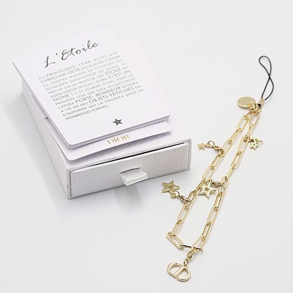 Christian Dior Novelty Charm Key chain phone strap Star BOX from
