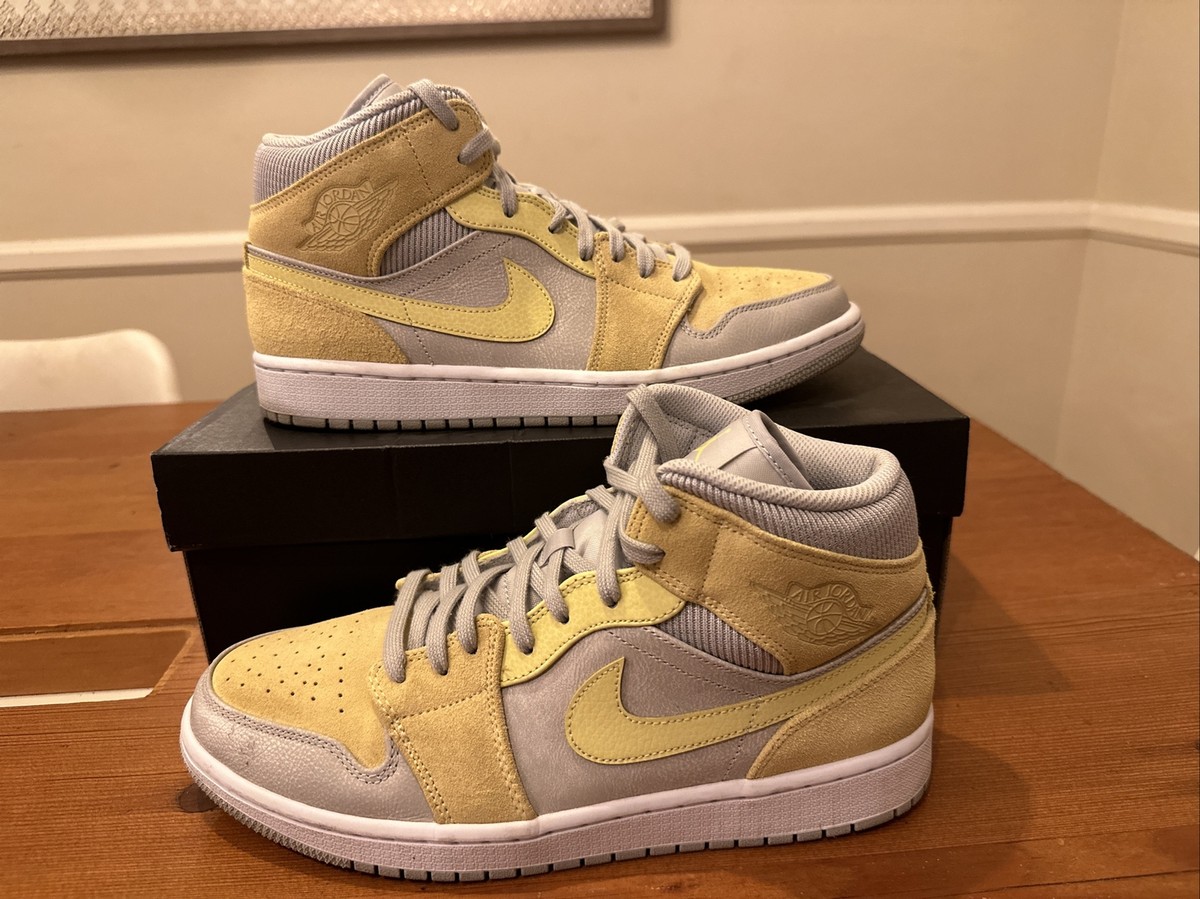 Size 10 - Jordan 1 Mid SE Tan Grey | eBay