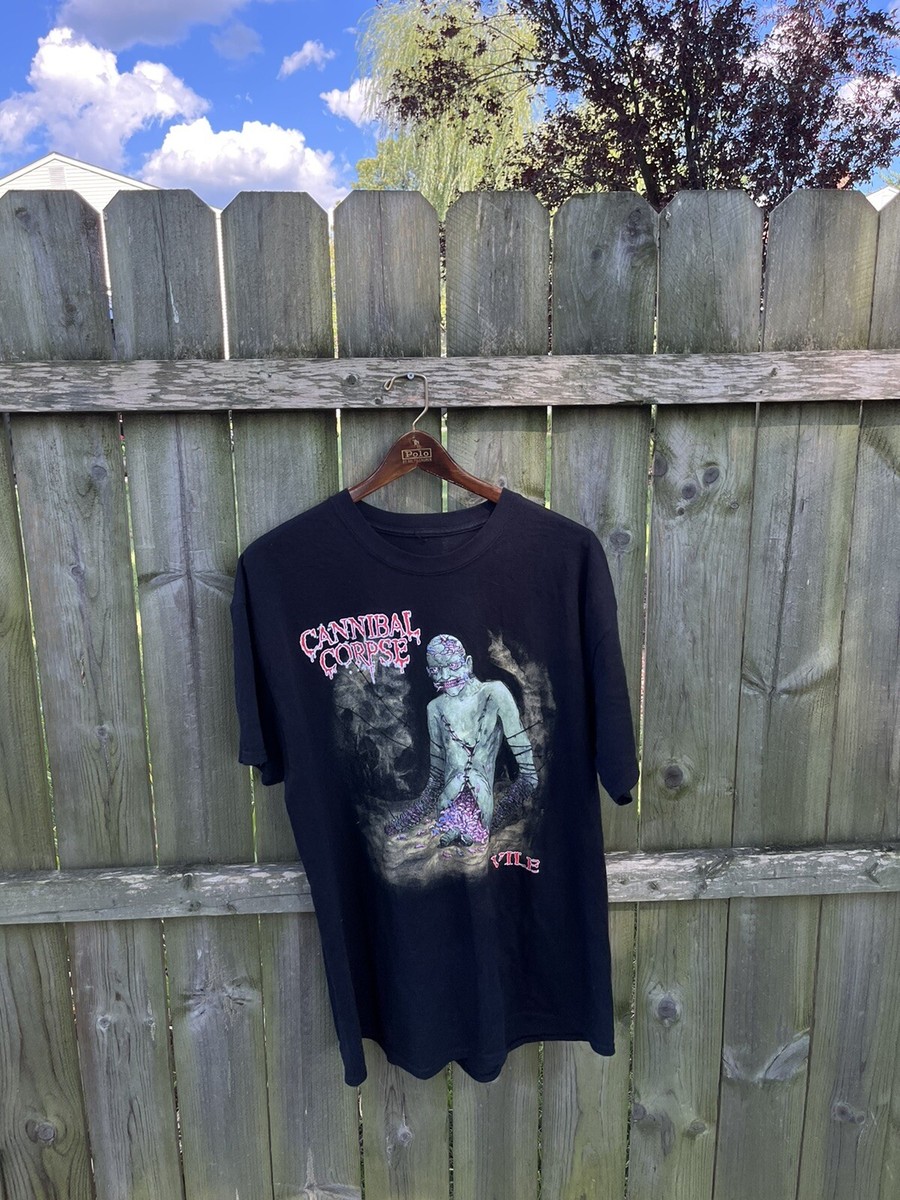 Cannibal Corpse Vile T Shirt Black Death Metal Music Men's XL | eBay