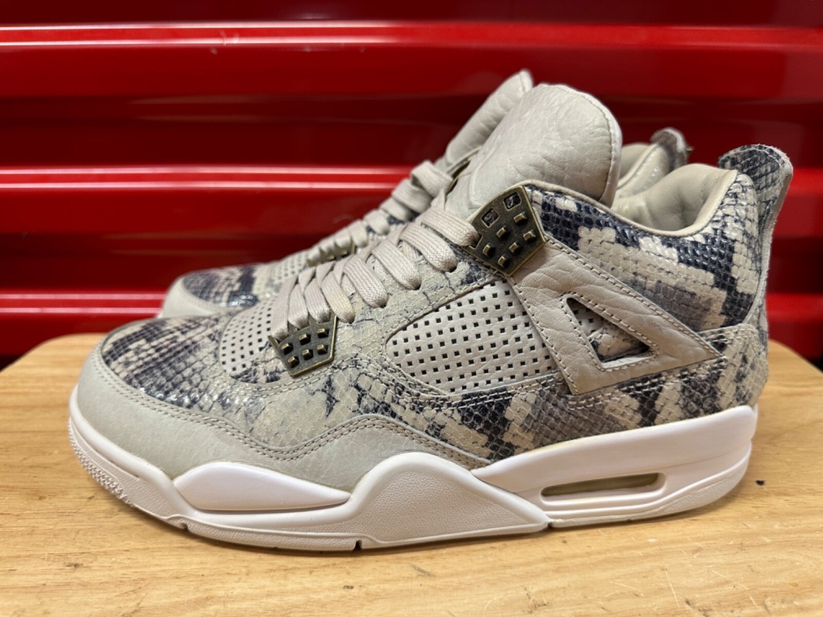 Nike Air Jordan 4 Retro Premium Snakeskin Pinnacle 819139-030 Used