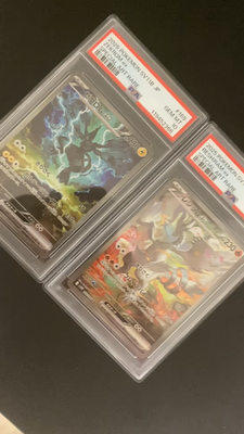 PSA 10 Seq Zekrom ex Reshiram ex SAR Set SV11B SV11W - Pokemon