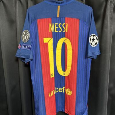 Player Issue Football Jersey Messi Barcelona 16/17 Size L Nike | eBay